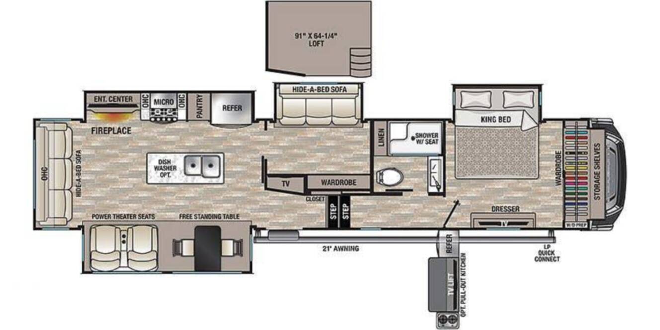 A photo of this 2021 Forest River Cedar Creek 377BH