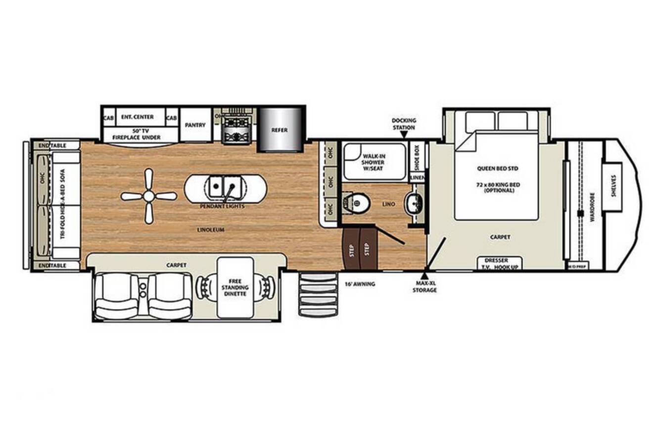 A photo of this 2020 Forest River Sandpiper 33RLIK