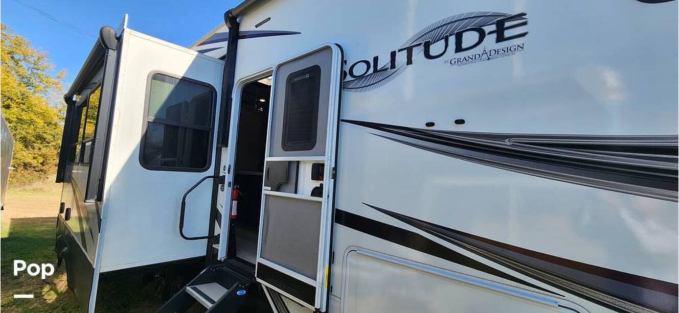A photo of this 2021 Grand Design Solitude 3950BHR
