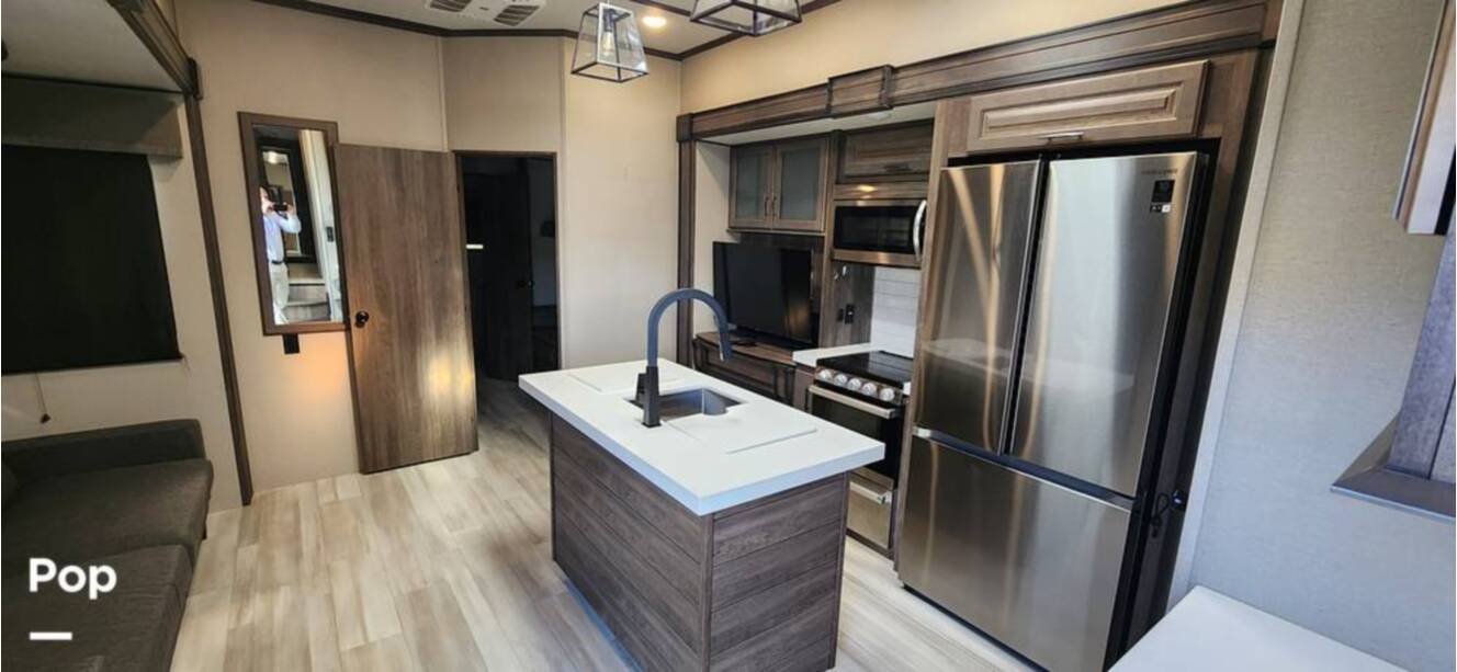 A photo of this 2021 Grand Design Solitude 3950BHR
