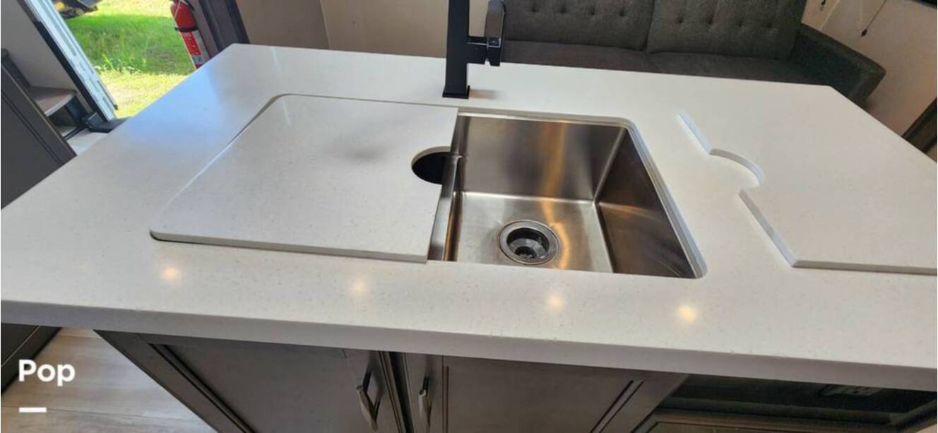 A photo of this 2021 Grand Design Solitude 3950BHR