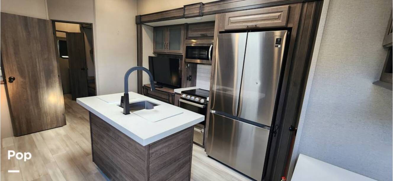 A photo of this 2021 Grand Design Solitude 3950BHR