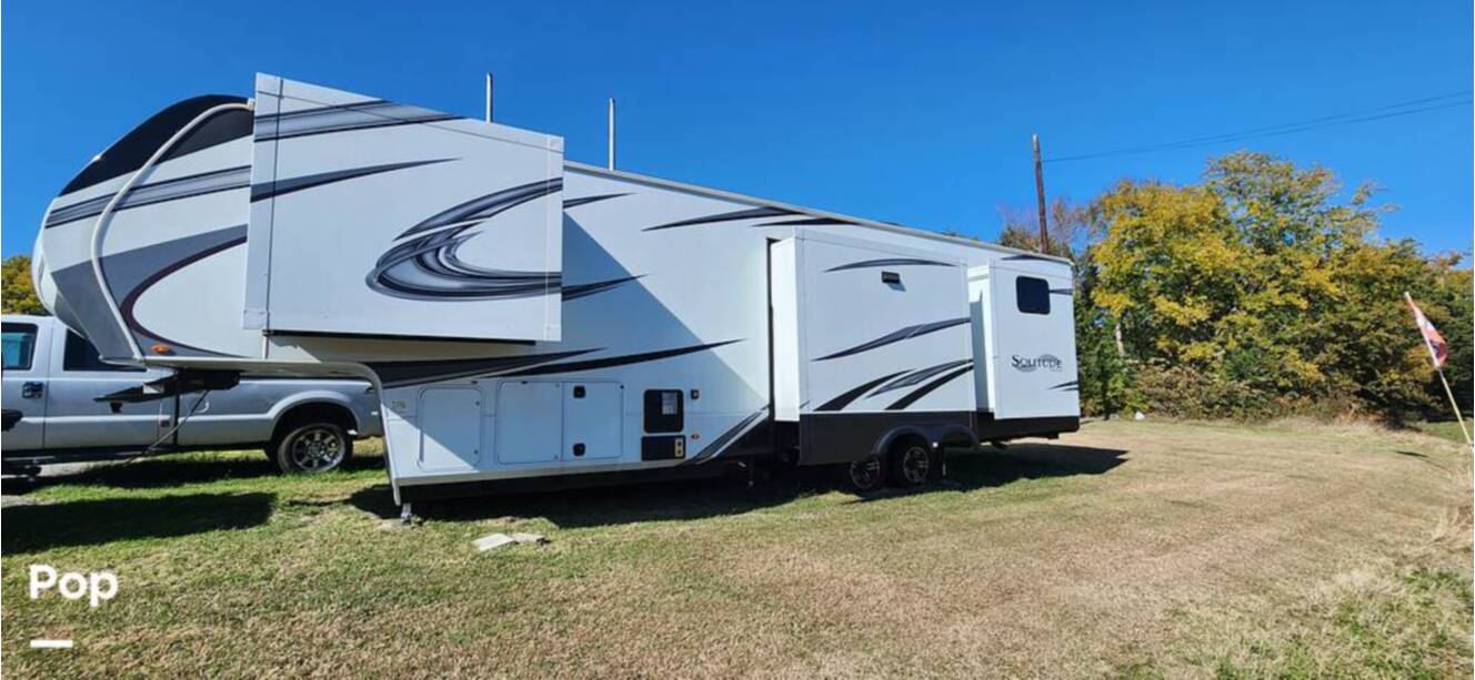 A photo of this 2021 Grand Design Solitude 3950BHR