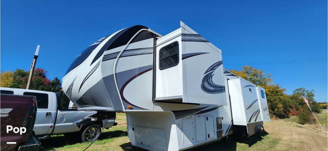 A photo of this 2021 Grand Design Solitude 3950BHR