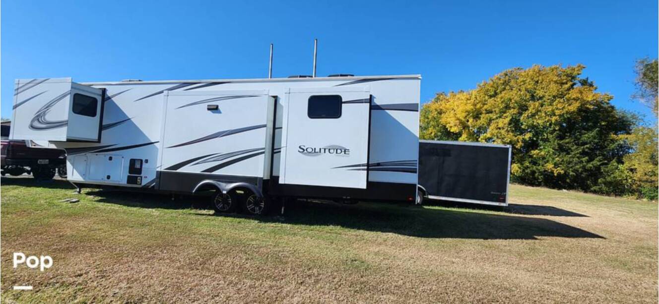 A photo of this 2021 Grand Design Solitude 3950BHR