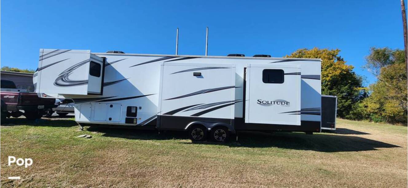 A photo of this 2021 Grand Design Solitude 3950BHR