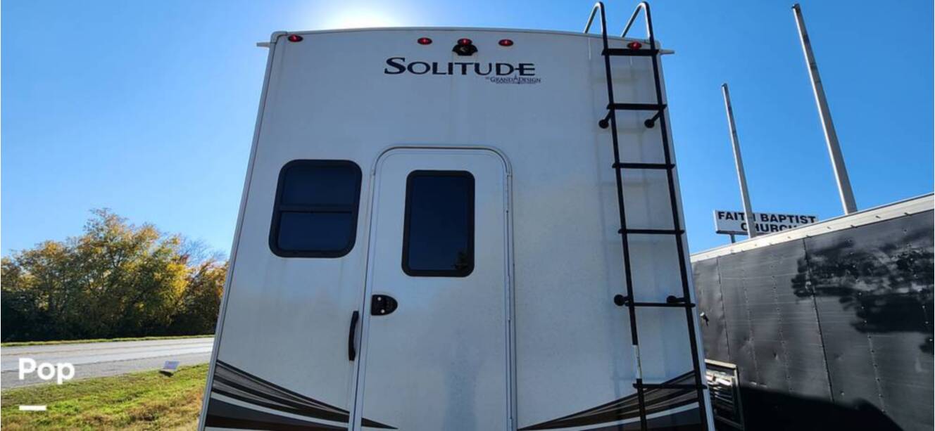 A photo of this 2021 Grand Design Solitude 3950BHR