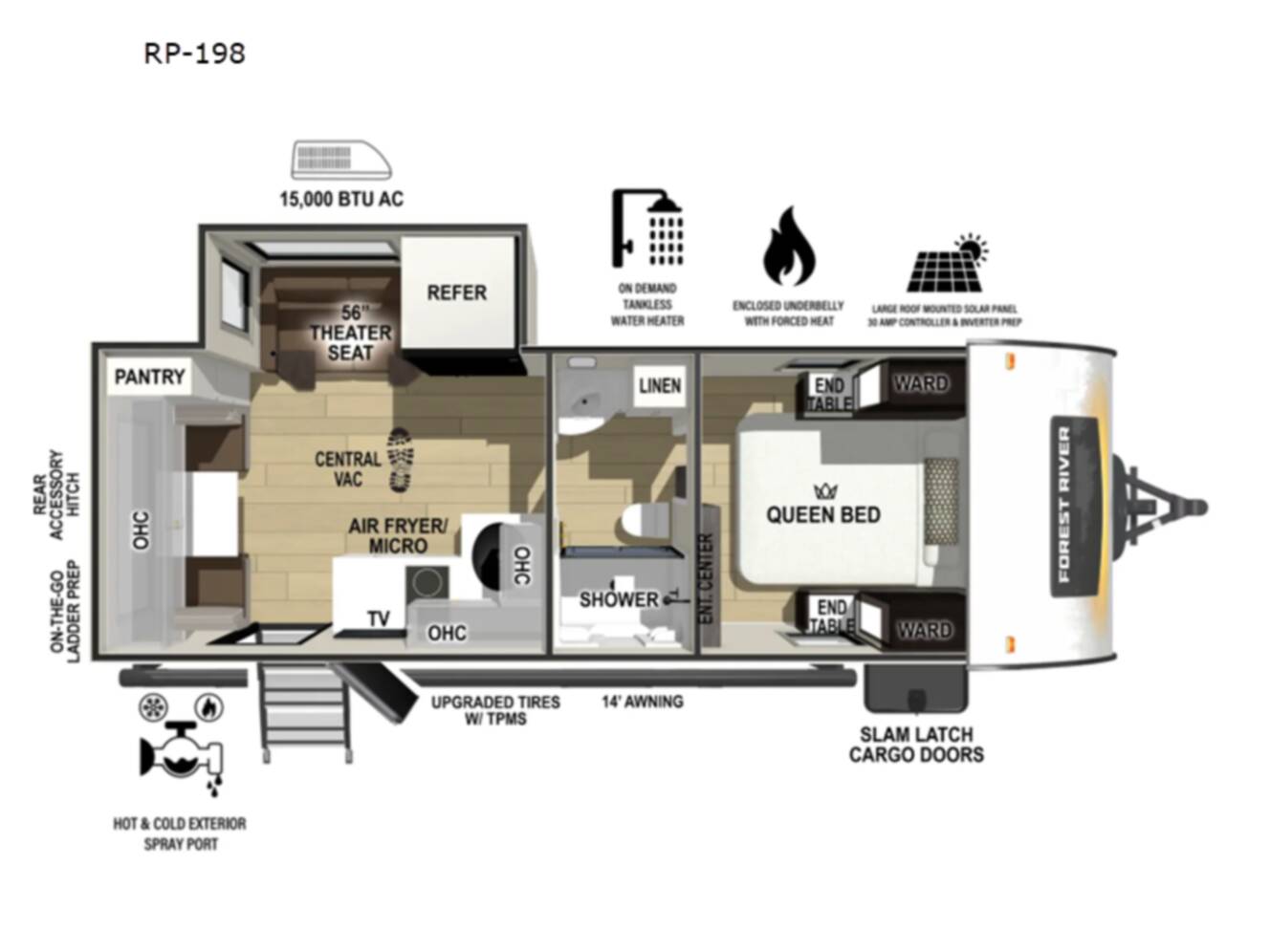 A photo of this 2026 Forest River Rv R Pod RP-198