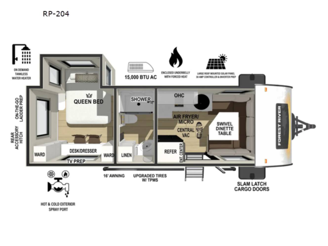 A photo of this 2026 Forest River Rv R Pod RP-204