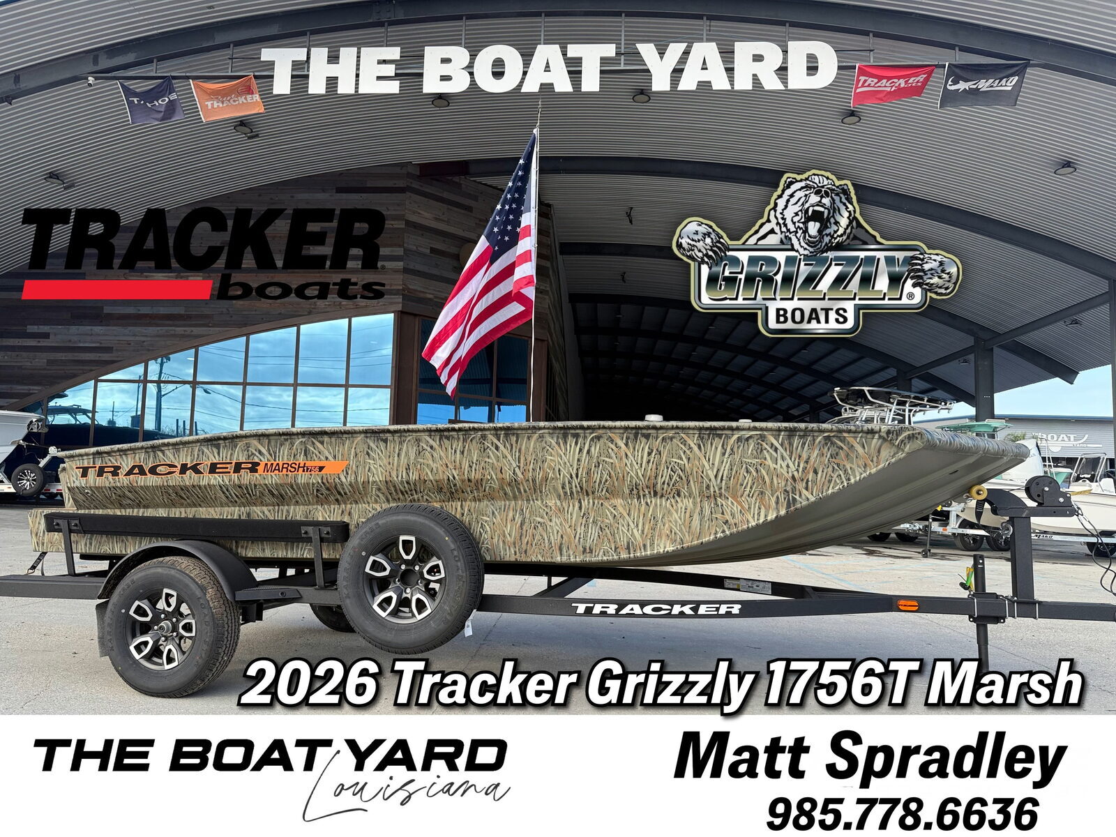 2026 Tracker Grizzly 1756T Marsh 2072 UTILITY in marrero LA