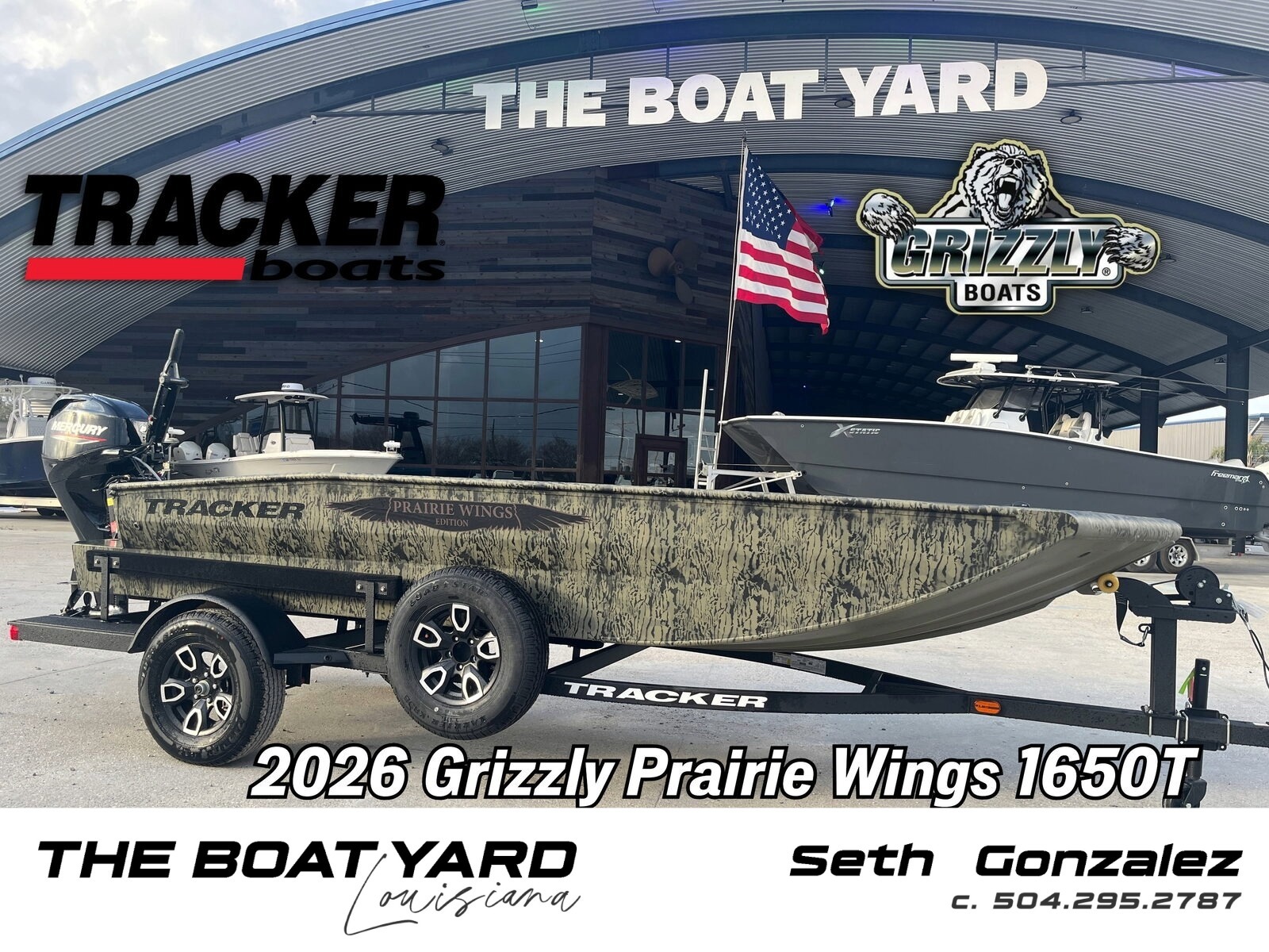 2026 Tracker Grizzly 1650T Prairie Wings Edition 2072 CC SPORTSMAN KICKER in marrero LA