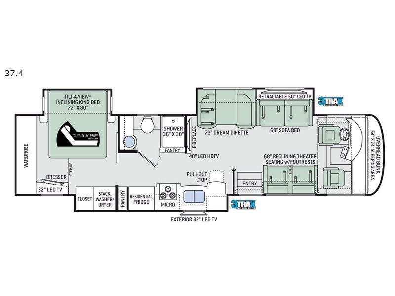A photo of this 2019 Thor Motor Coach Palazzo 37.4