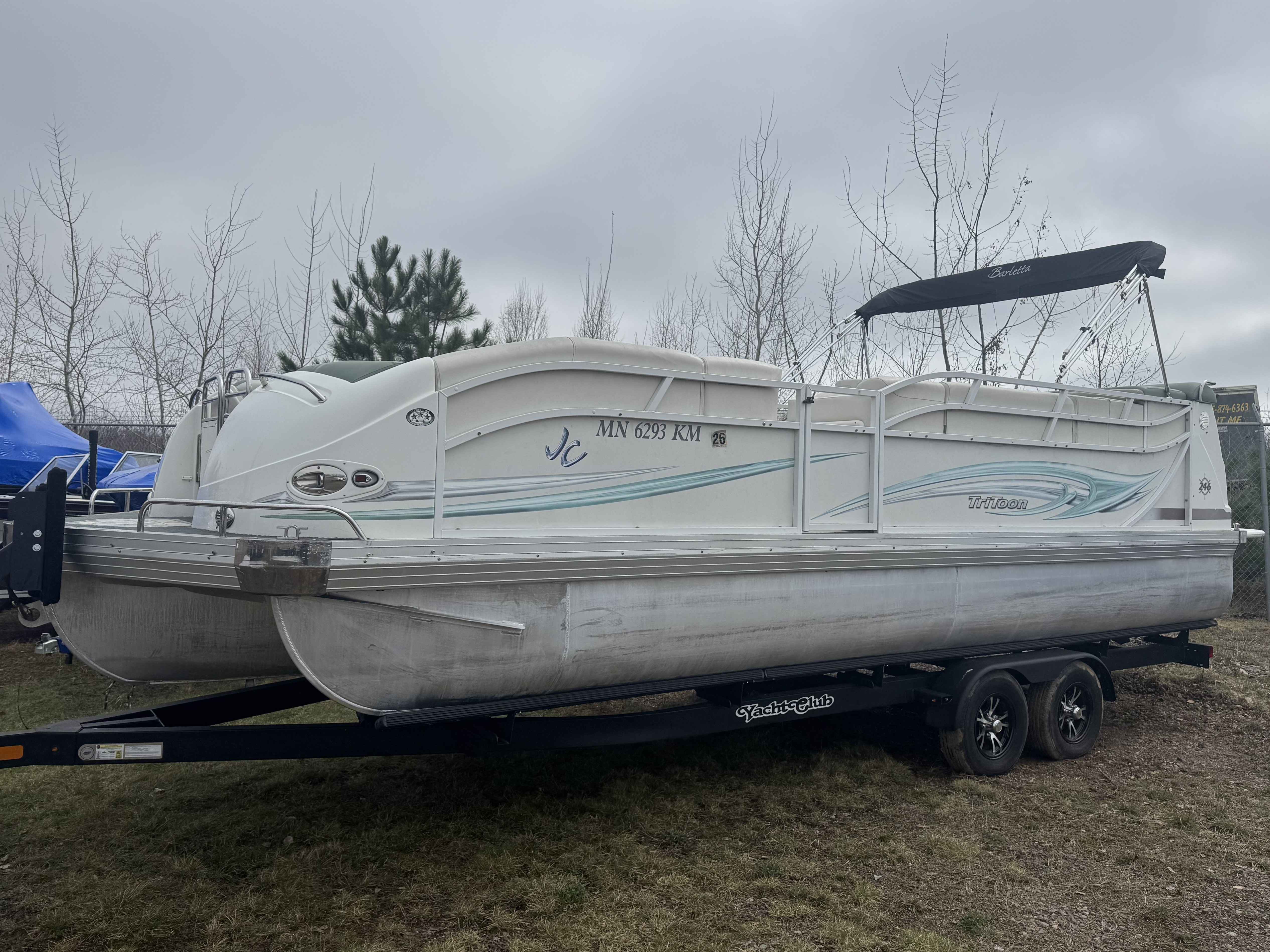 2007 Jc Neptune 246 TRITOON in chippewa falls WI