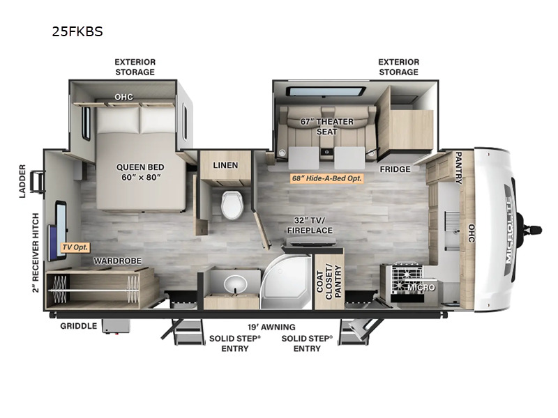 2024 Forest River Rv Flagstaff Micro Lite 25FKBS in hot springs AR