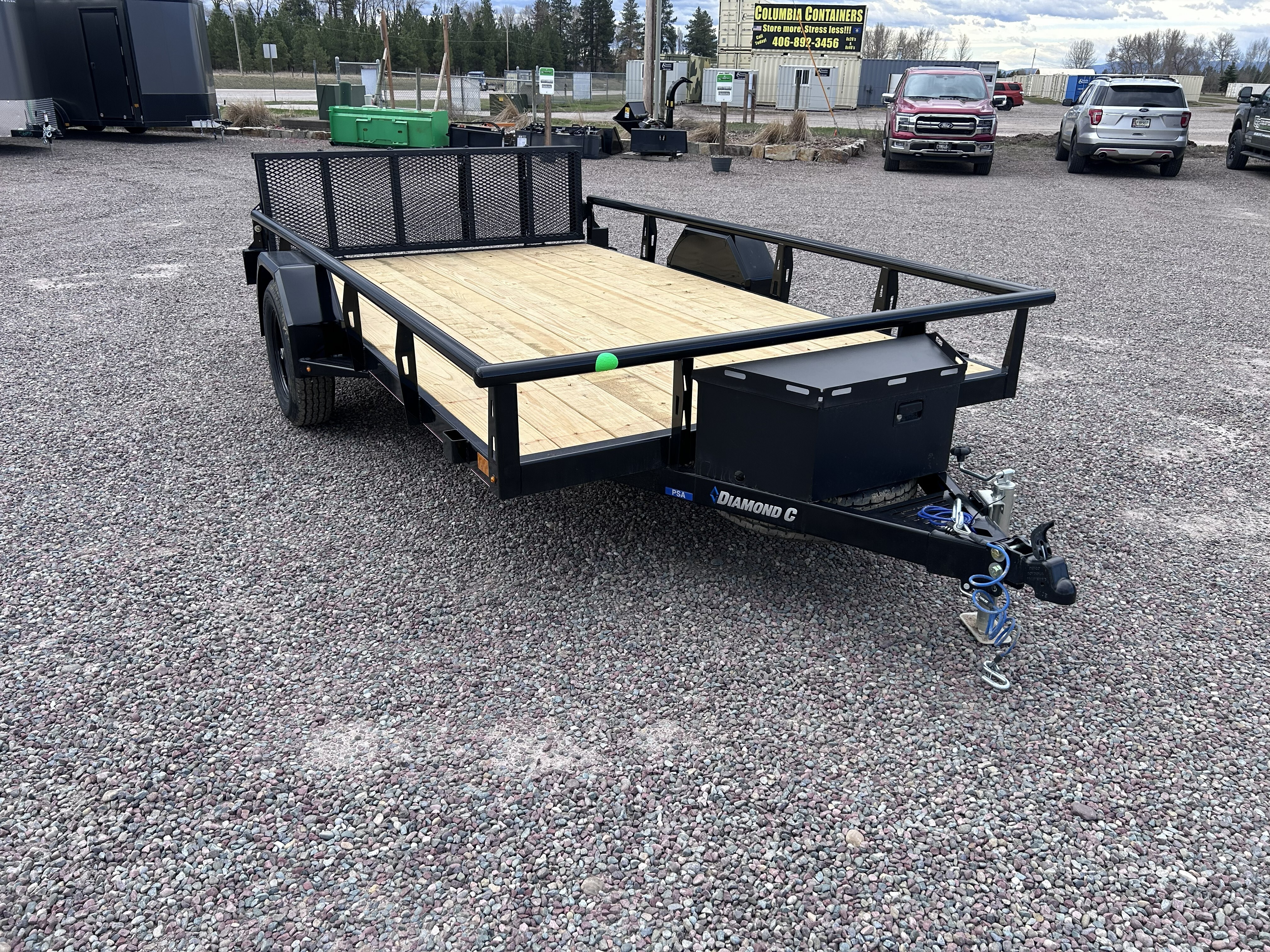 2026 DIAMOND C 12' X 83" Single Axle Utility Trailer in Columbia Falls, MT