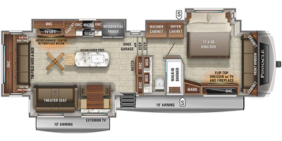 A photo of this 2021 Jayco Pinnacle 36SSWS