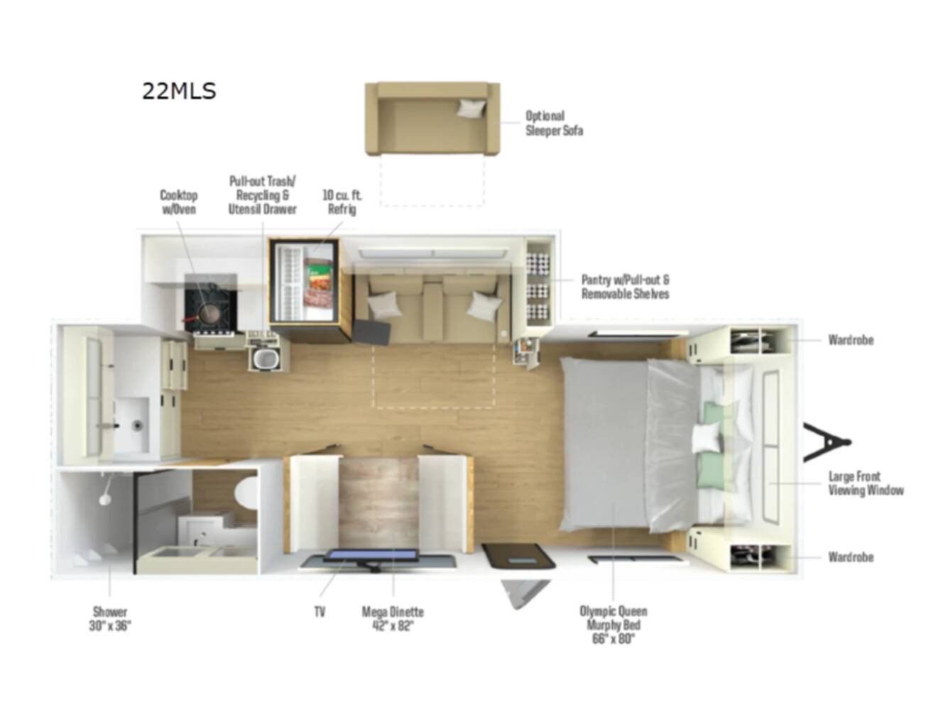 A photo of this 2026 Winnebago Thrive 22MLS