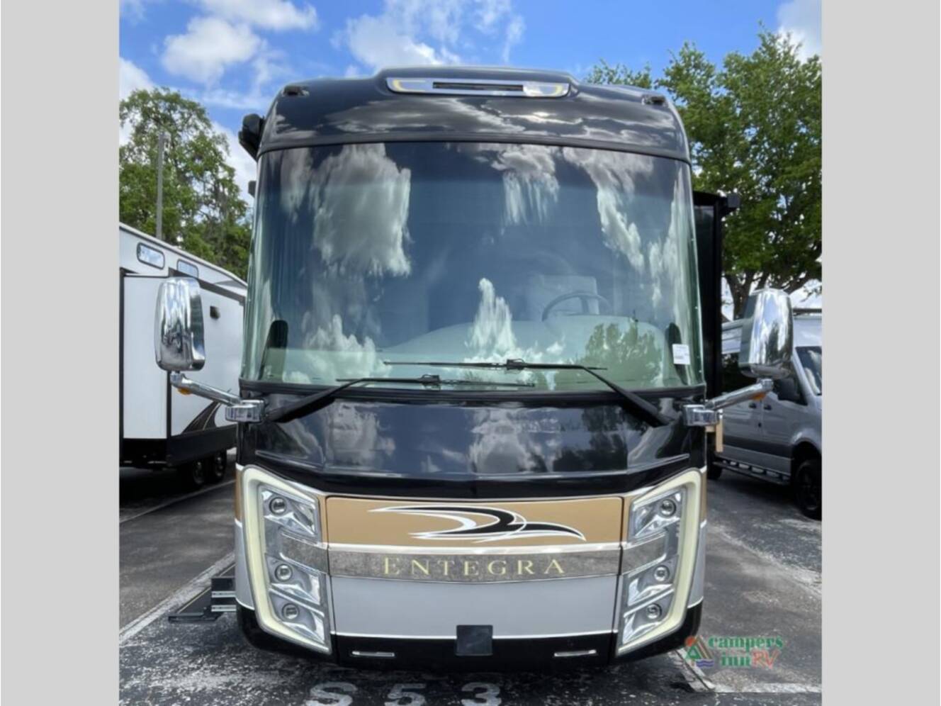 A photo of this 2019 Entegra Coach Cornerstone 45B