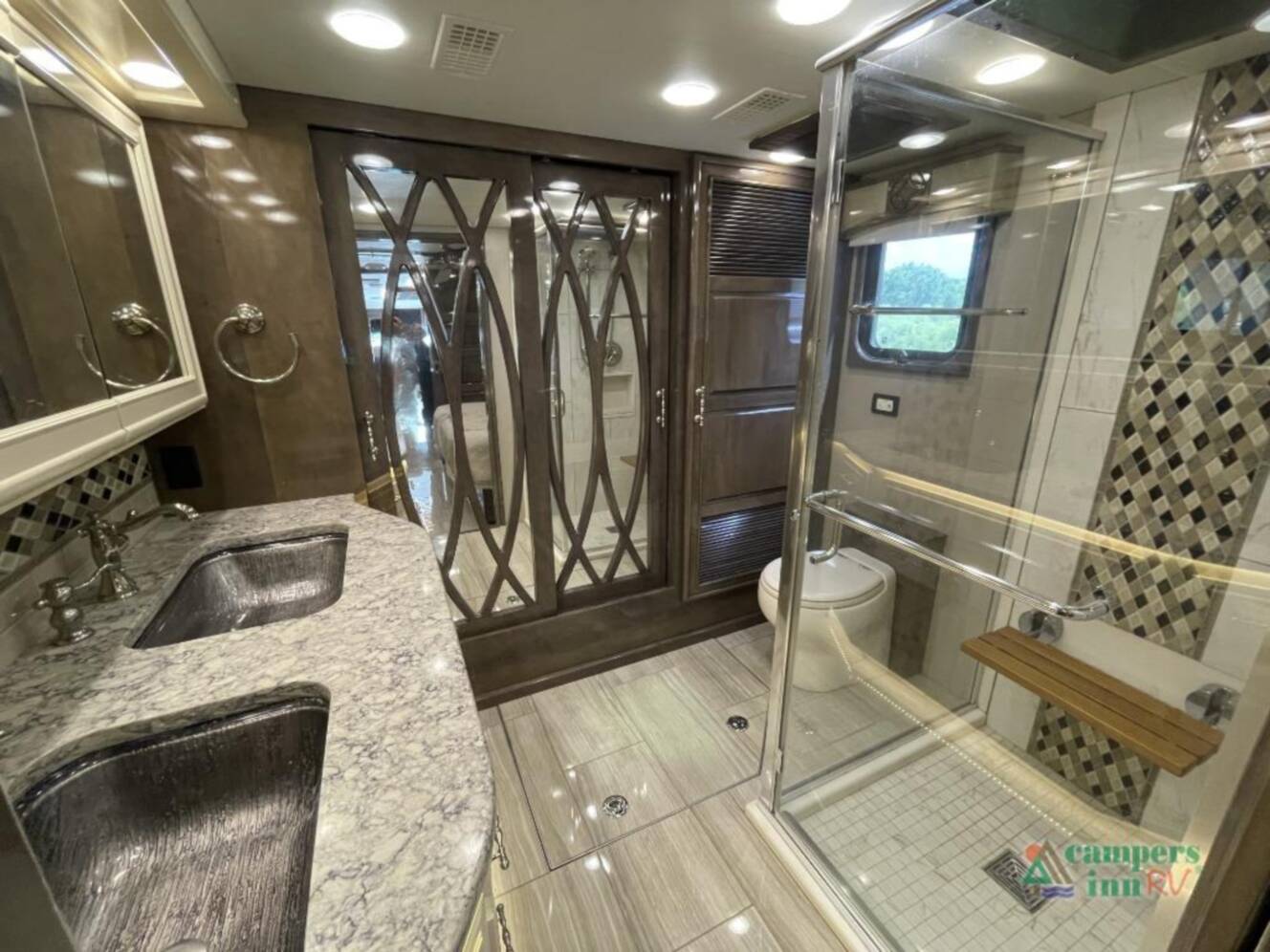 A photo of this 2019 Entegra Coach Cornerstone 45B