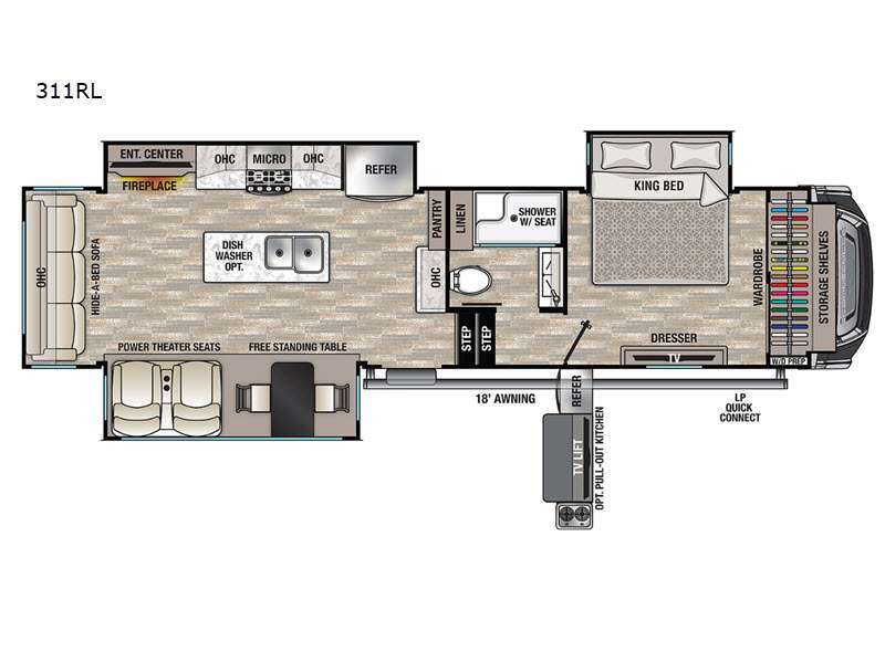 2021 Forest River Rv Cedar Creek FIFTH WHEEL 5TH WHEEL 311RL in jasper GA