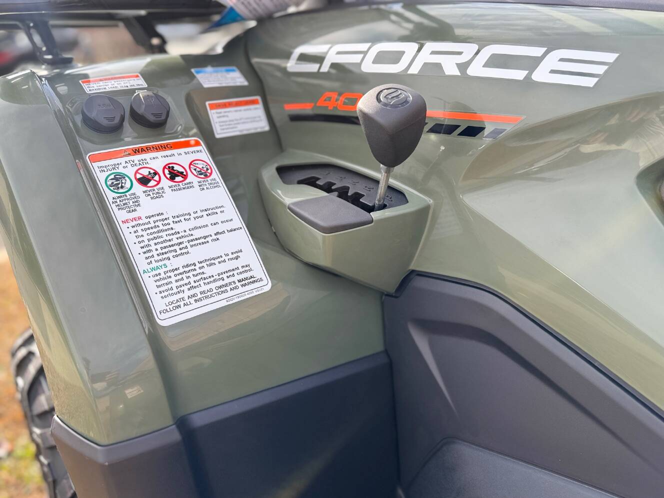 A photo of this 2026 CFMOTO CFORCE 400
