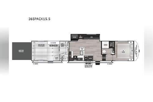 2026 Forest River Rv Cherokee Wolf Pack 365PACK15.5 in ashland KY