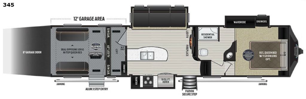 2017 Keystone Rv Fuzion 345 in richland WA