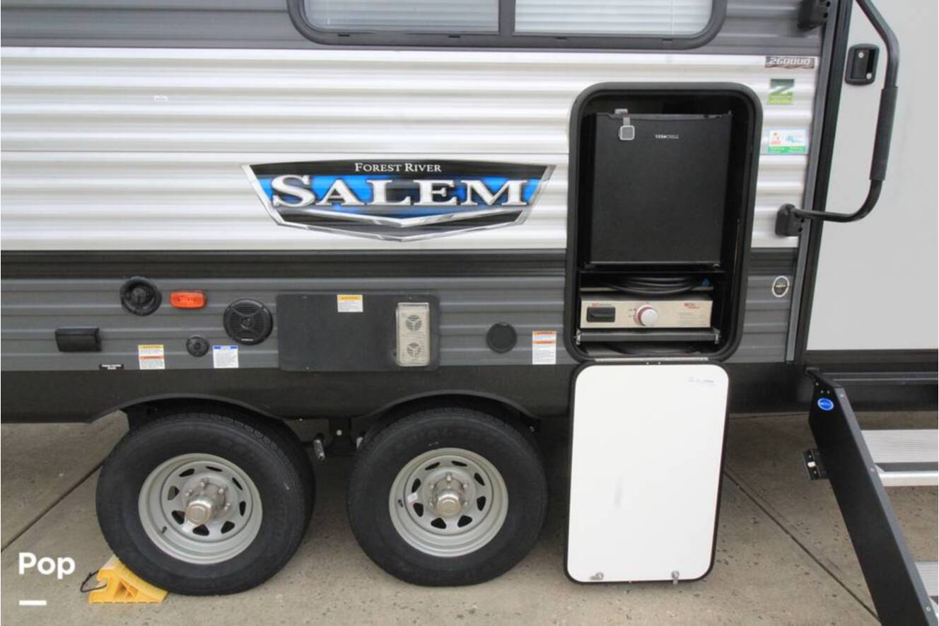 A photo of this 2022 Forest River Salem 26DBUD