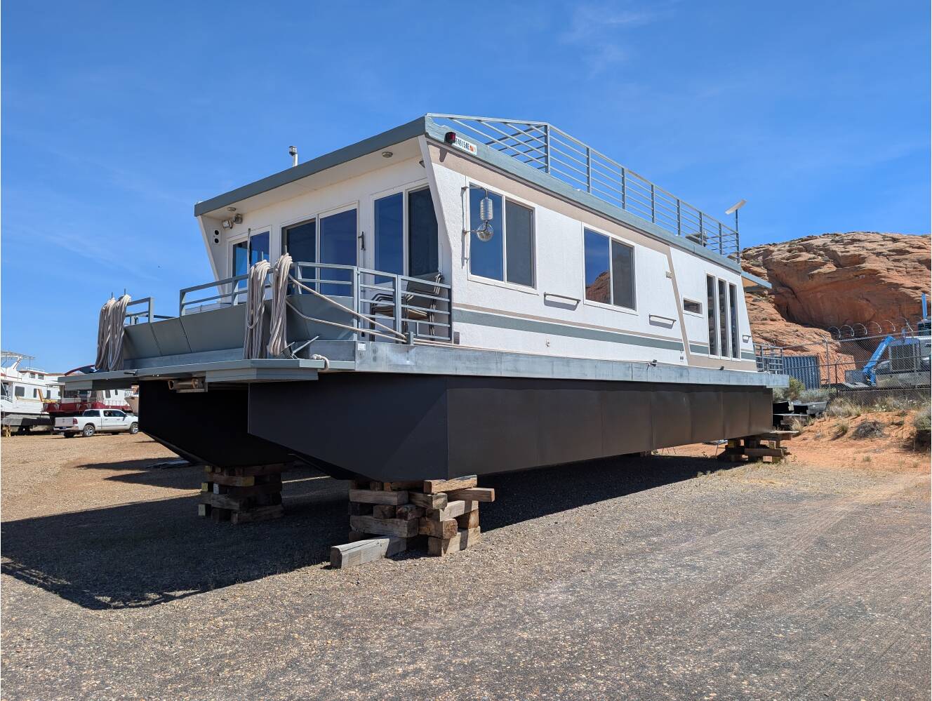 A photo of this 2004 Custom Houseboat