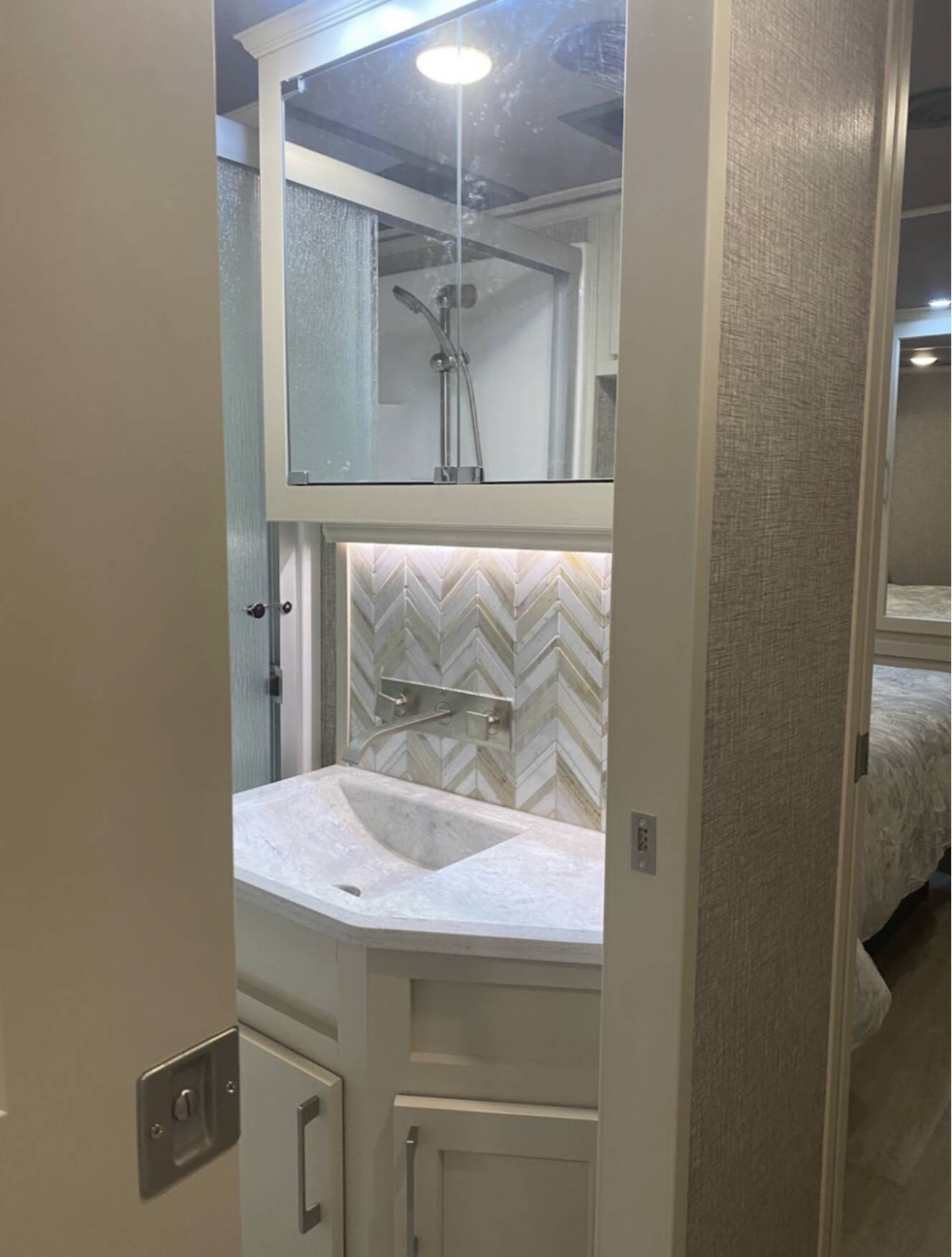 A photo of this 2022 Luxe TOY HAULER 48FB