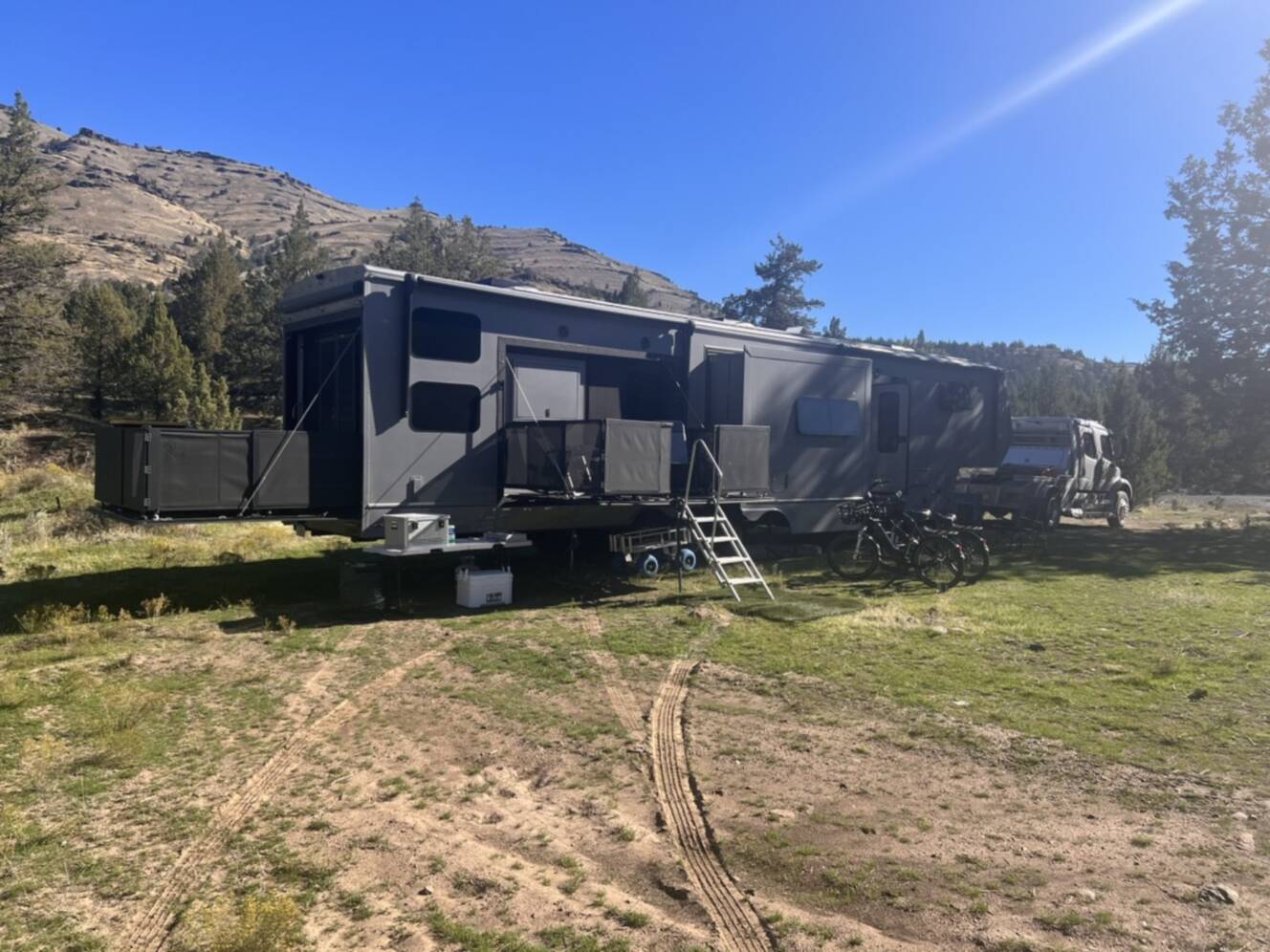A photo of this 2022 Luxe TOY HAULER 48FB