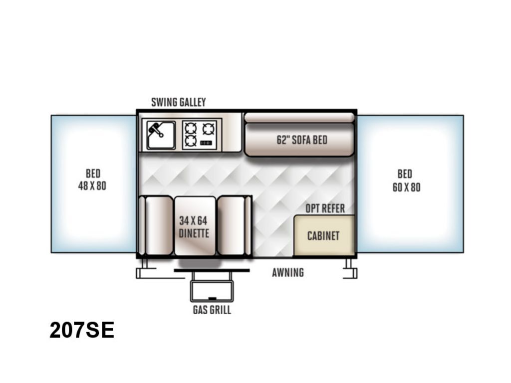 2017 Forest River Flagstaff Tent Campers 207SE in moses lake WA