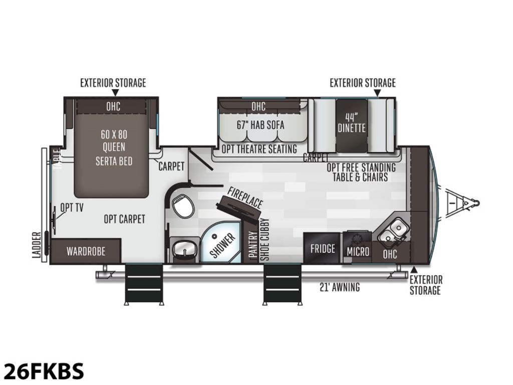 2020 Forest River Flagstaff Super Lite 26FKBS in albemarle NC