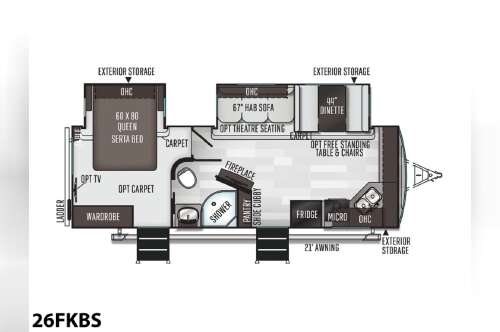 2020 Forest River Flagstaff Super Lite 26FKBS in albemarle NC