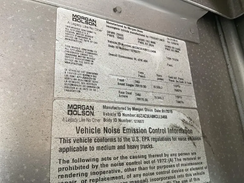 2019 Freightliner MT556