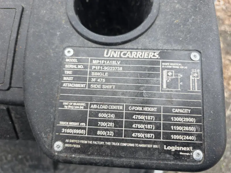 2023 UNICARRIER PF35LP