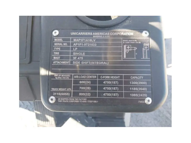 2021 UNICARRIER AF35LP