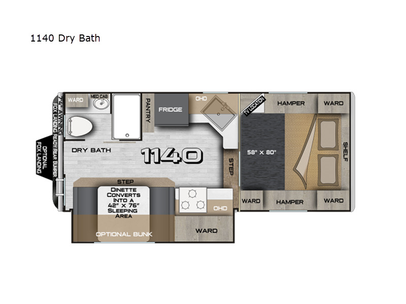 2026 Northwood Arctic Fox Camper 1140 Dry Bath in pasco WA