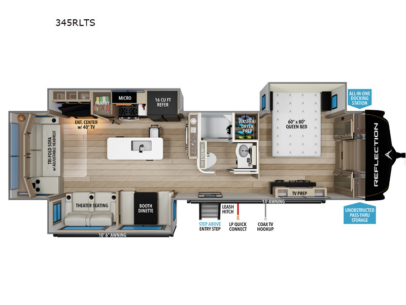 A photo of this 2026 Grand Design Reflection 345RLTS