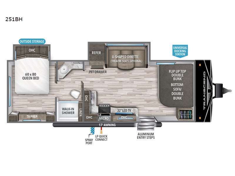 A photo of this 2022 Grand Design Transcend Xplor 251BH