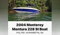2004 Monterey 228 Si Bowrider Boat boat