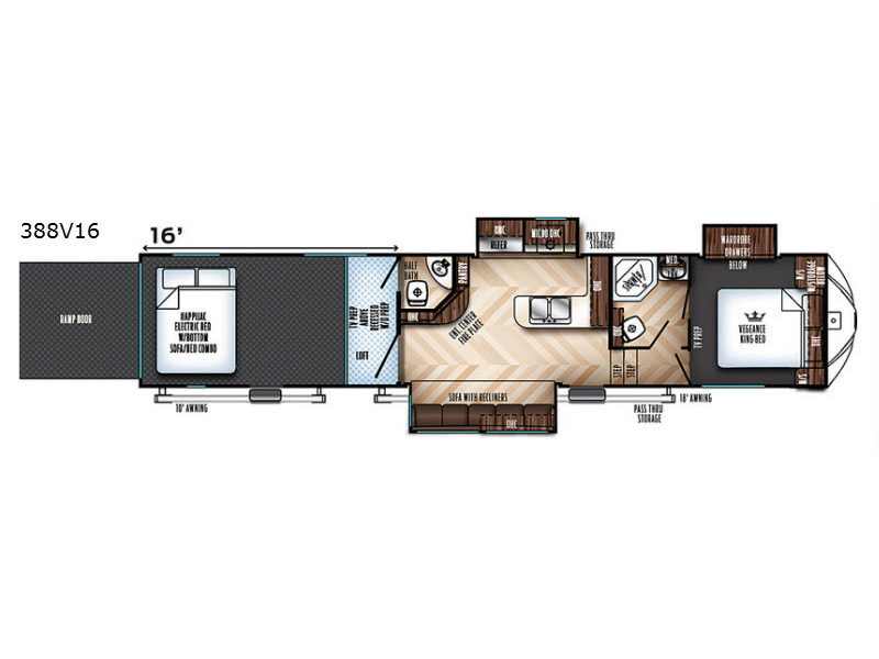 2018 Forest River Rv Vengeance 388V16 in fort pierce FL