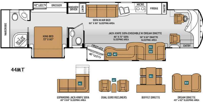 2015 Thor Motor Coach Tuscany 44MT in seffner FL