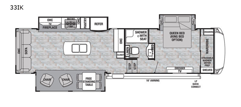 A photo of this 2019 Forest River Rv Cedar Creek Silverback 33IK
