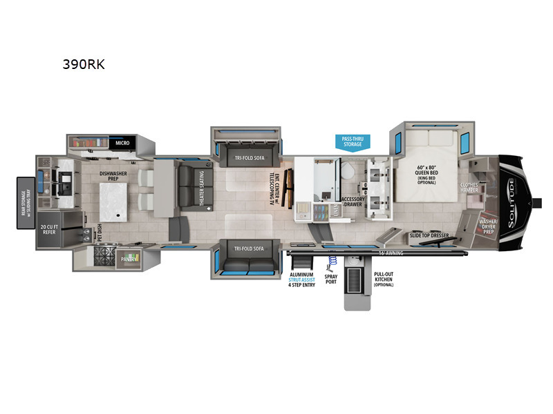 A photo of this 2026 Grand Design Solitude 390RK