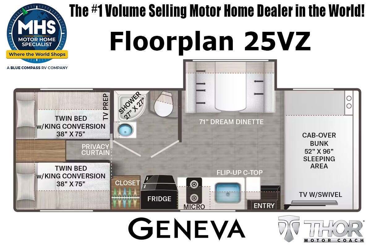 A photo of this 2027 Thor Motor Coach Geneva 25VZ