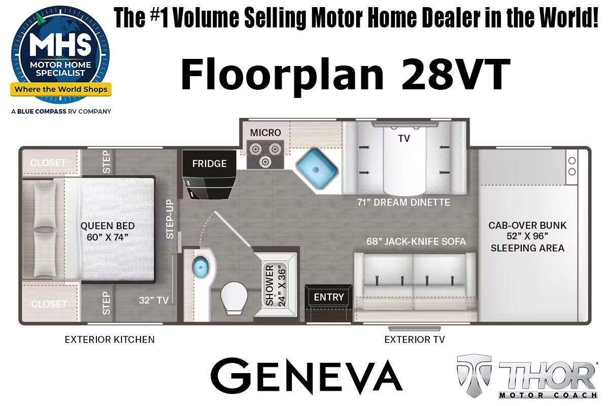 A photo of this 2027 Thor Motor Coach Geneva 28VT