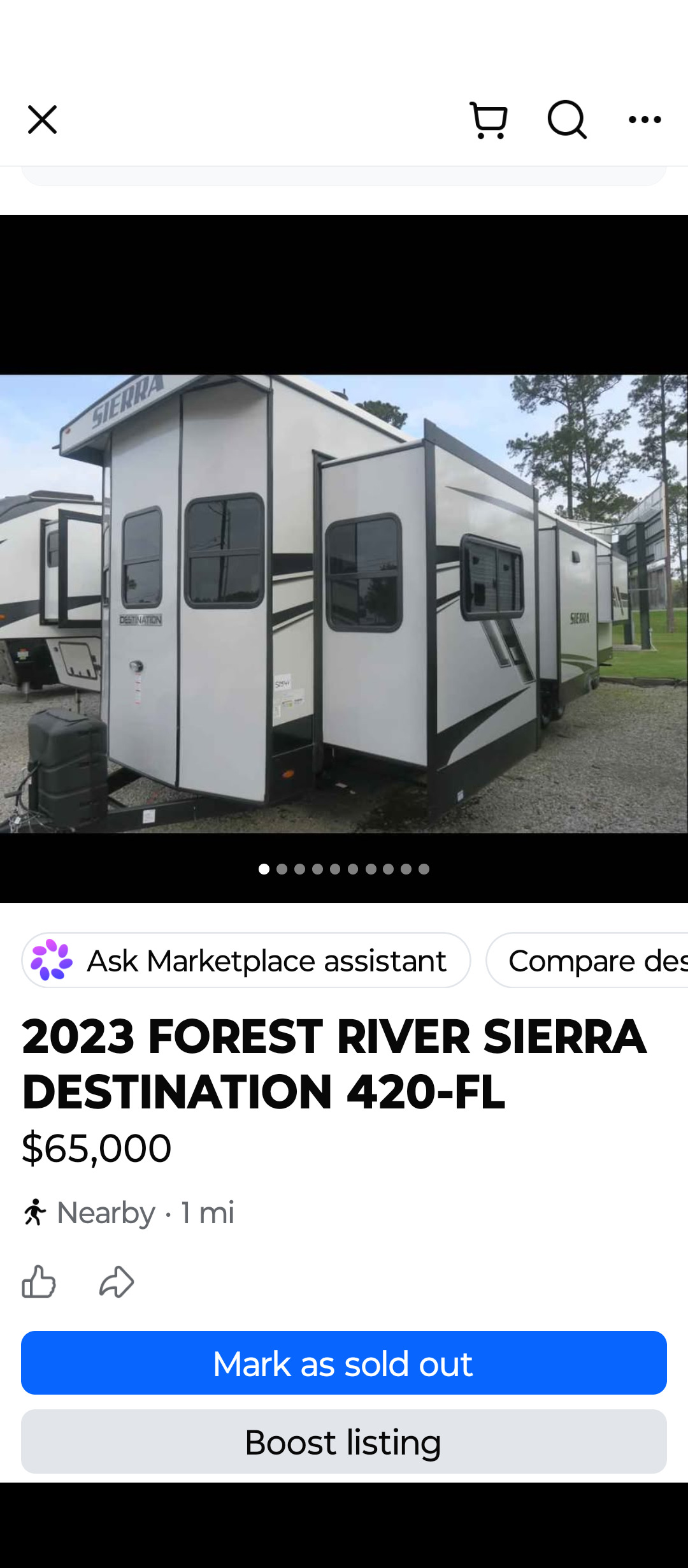 2023 Forest River SIERRA DESTINATION 420FL RV