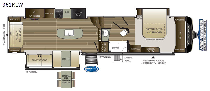 2020 Keystone Rv Cougar 361RLW RV
