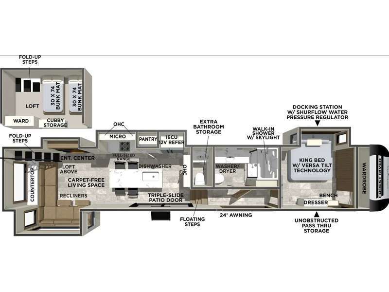 A photo of this 2026 Forest River Rv Impression 44STAY